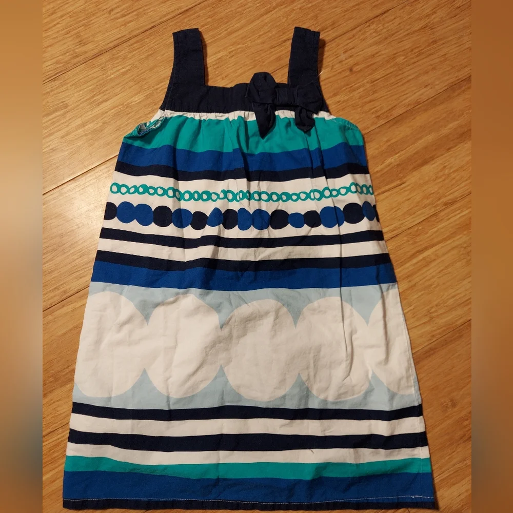 🎁 10/$25- Gymboree stripped blue and tall dress,  size 6